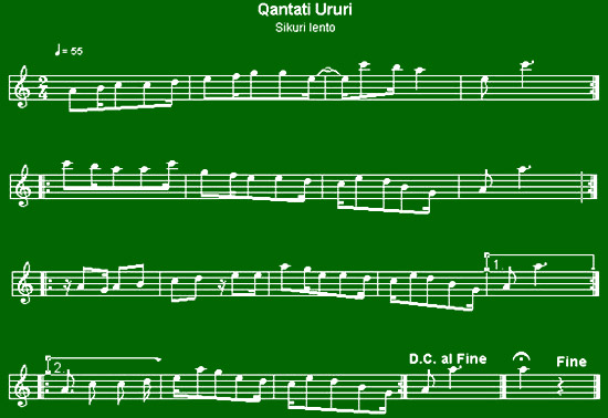 Partitura de sikuri